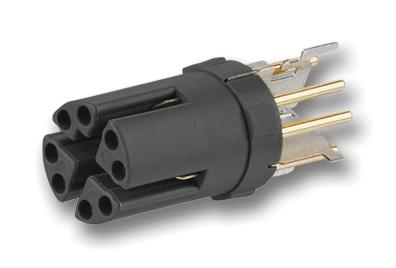 MMT060A315-0001 ENET M12 PCB JACK INSERT, 8POS, BLK METZ CONNECT