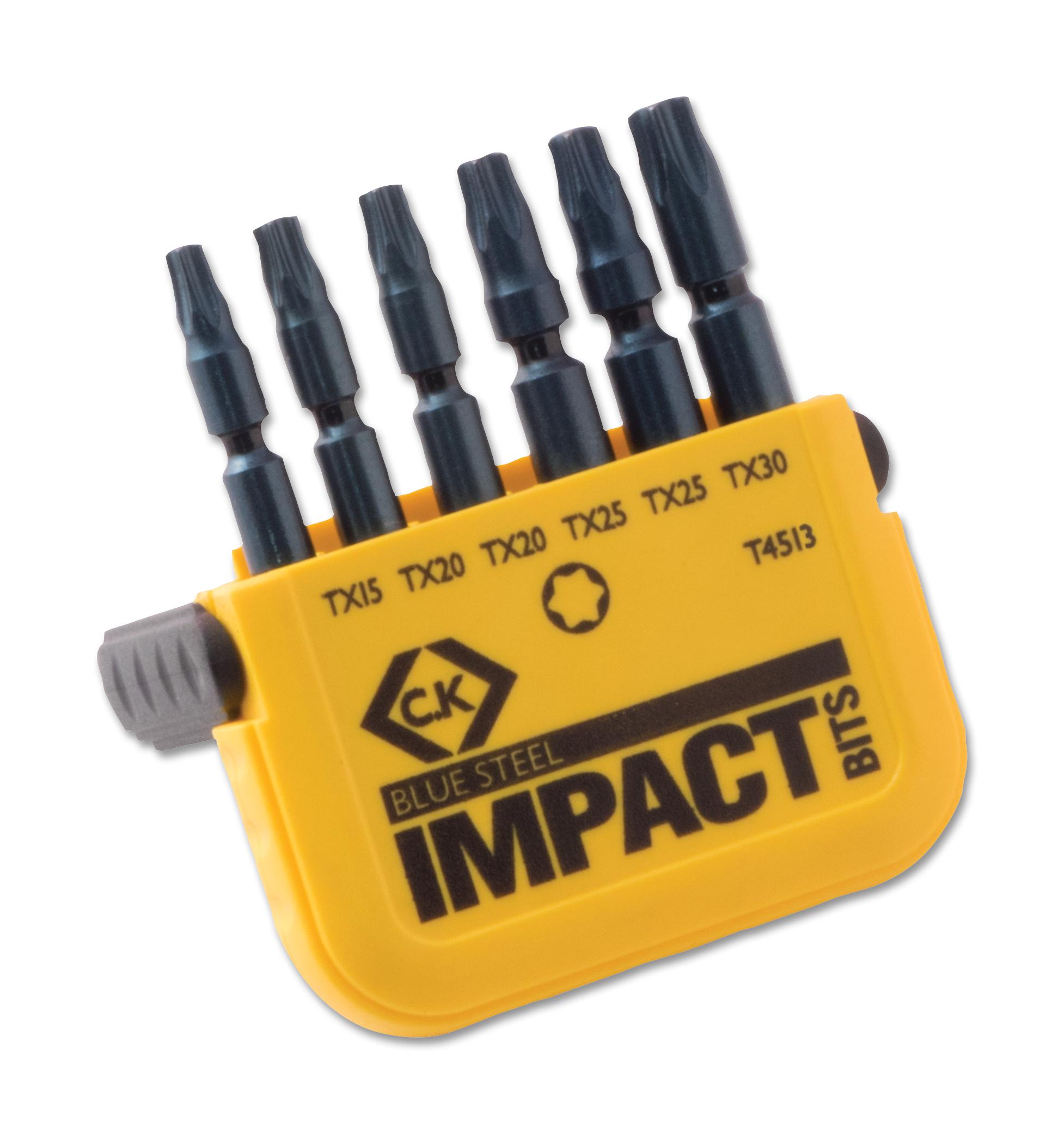 T4513 SCREWDRIVER BIT SET, TORX, 6PCS CK TOOLS