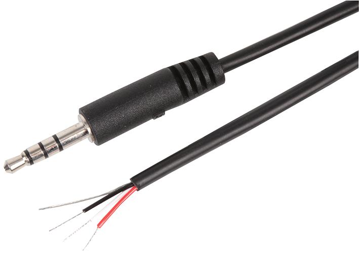FC68122C CABLE ASSEMBLY, JACK PLUG, 4 WAY, 2M CLIFF ELECTRONIC COMPONENTS