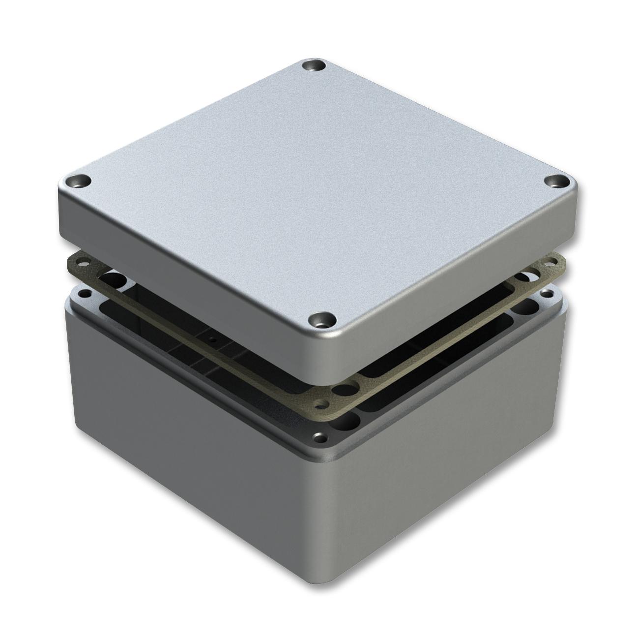 486-161609-66 ENCLOSURE, IP66, DIECAST ALUM, UNPAINTED DELTRON ENCLOSURES