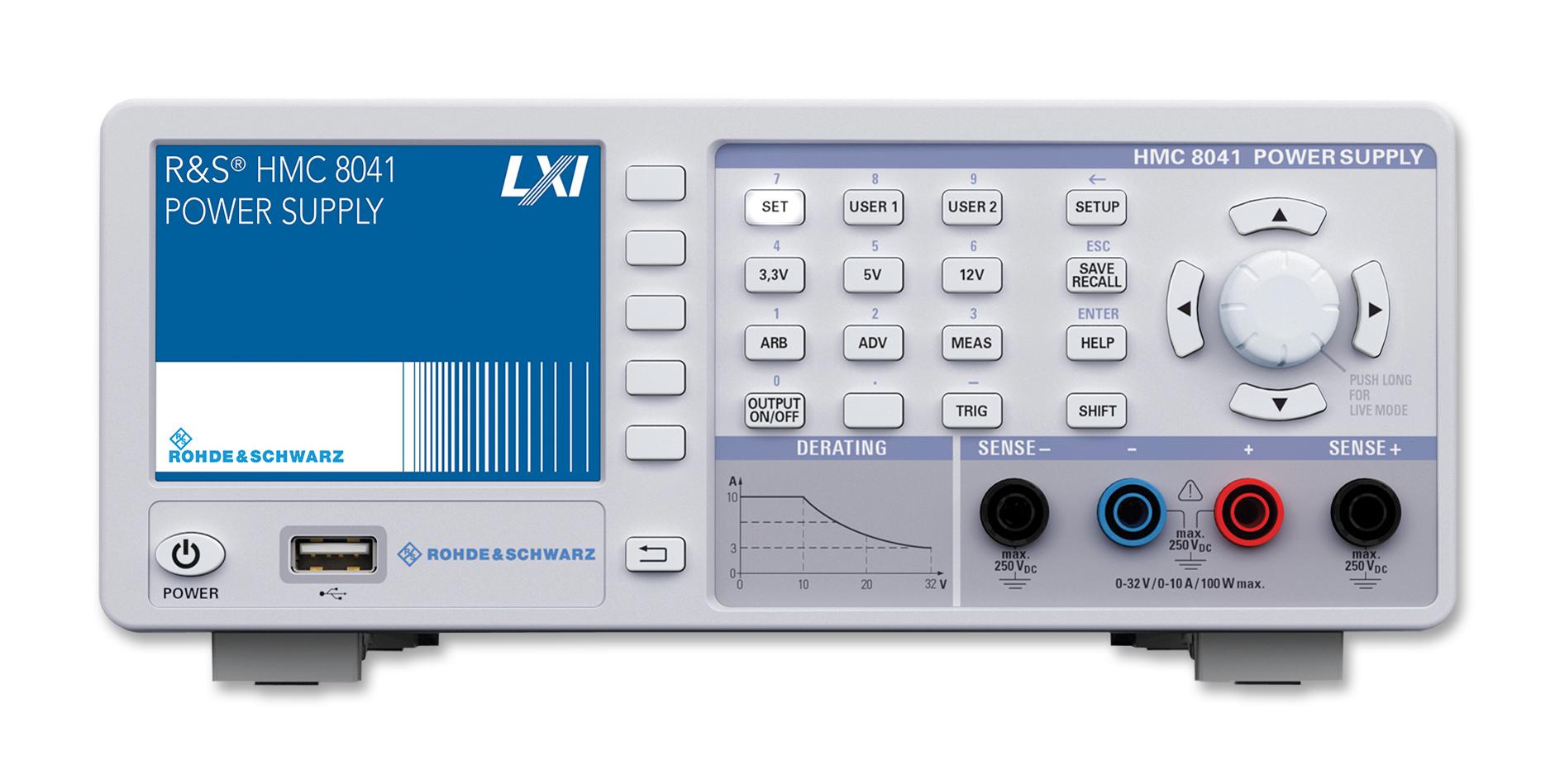 R&S HMC8041 POWER SUPPLY, 1-CH, 32V, 10A, PROG ROHDE & SCHWARZ