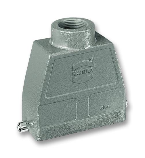 09 30 010 0442 HOOD, 10B, TOP ENTRY, ALUMINIUM HARTING