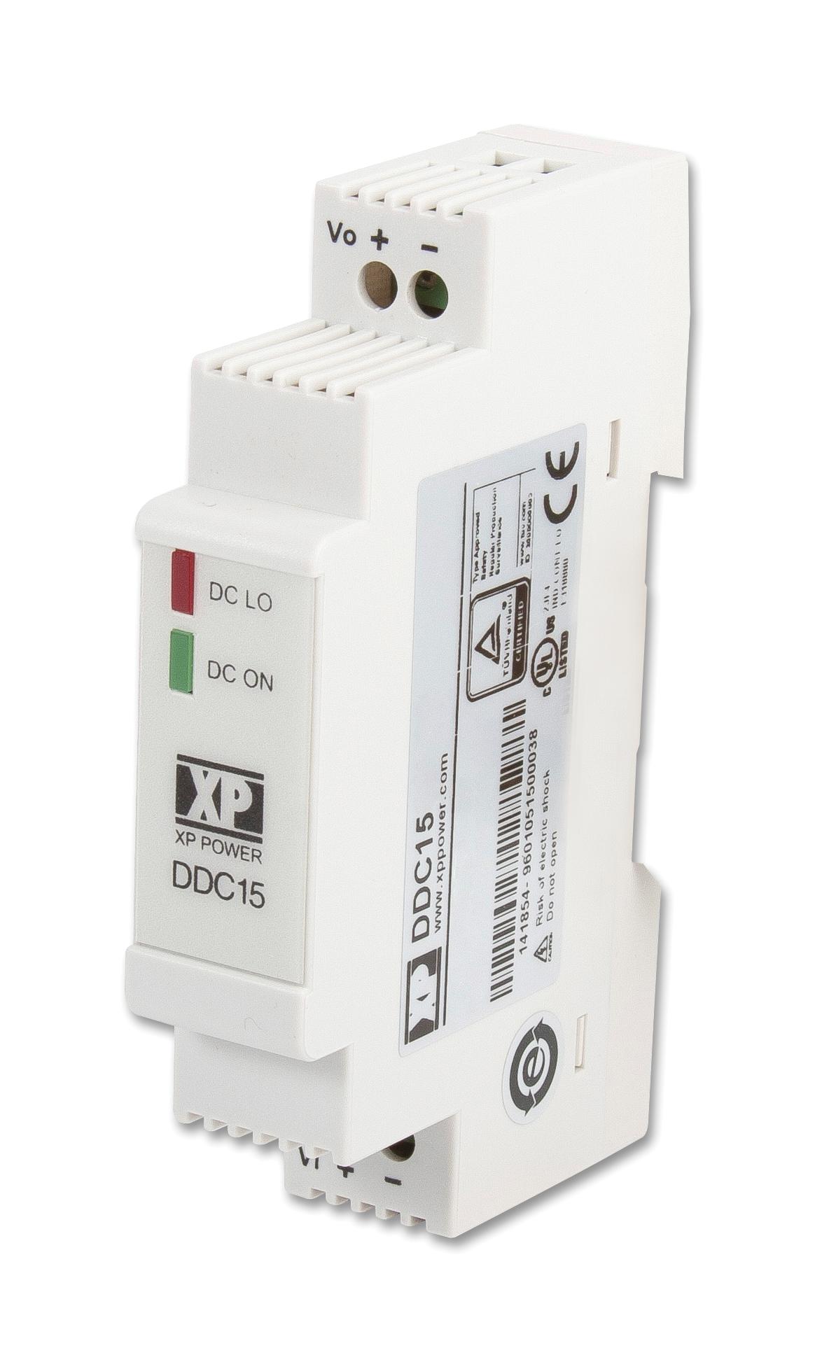 DDC1524S15 DC-DC CONVERTER, 15V, 1A XP POWER