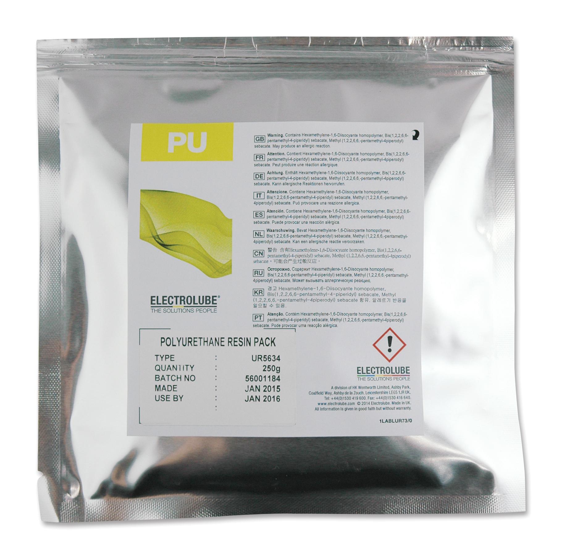 UR5635RP250G HAZY, POLY RESIN, FOR LED APPLICATIONS ELECTROLUBE