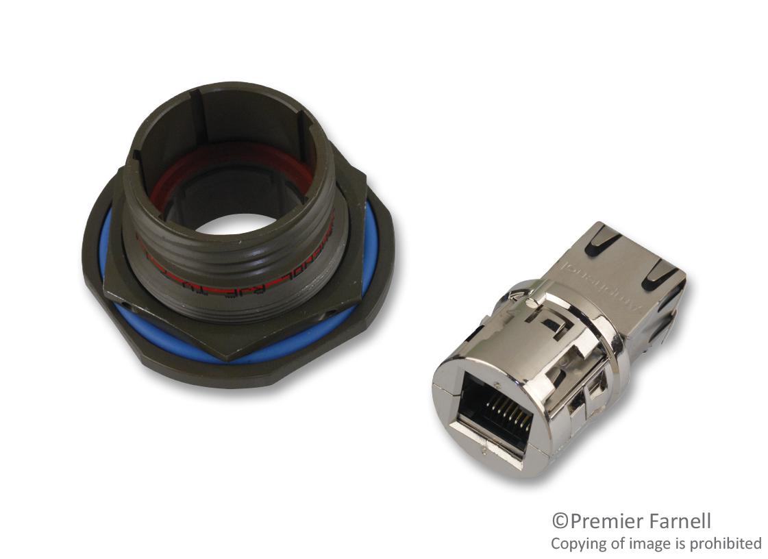 RJFTV67A1G INLINE ADAPTOR, RJ45, JACK, 8P8C, CAT6 AMPHENOL SOCAPEX