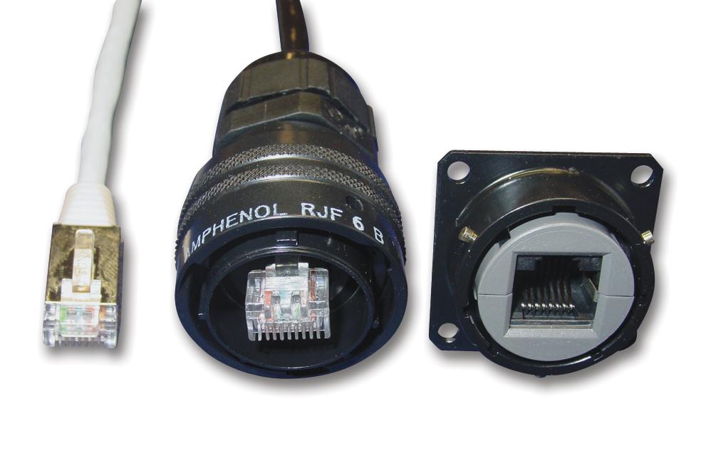 RJF7SA1G IN-LINE ADAPTER, RJ45 8P JACK-JACK AMPHENOL SOCAPEX