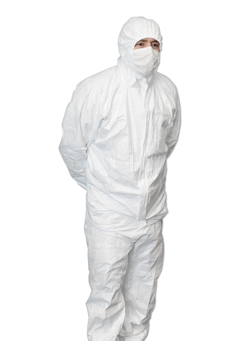 600-5008 CLEAN ROOM DISPOSABLE COVERALL, LARGE INTEGRITY