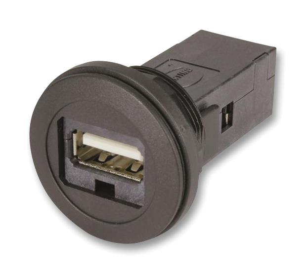 09 45 452 1903 USB ADAPTOR, TYPE A-TYPE A, RCPT, IP20 HARTING