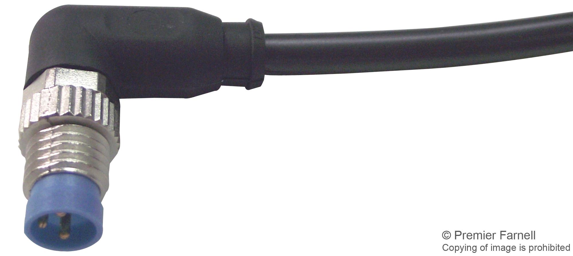 1-2273008-1 SENSOR CORD, 3P, M8 PLUG-FREE END, 1.5M TE CONNECTIVITY