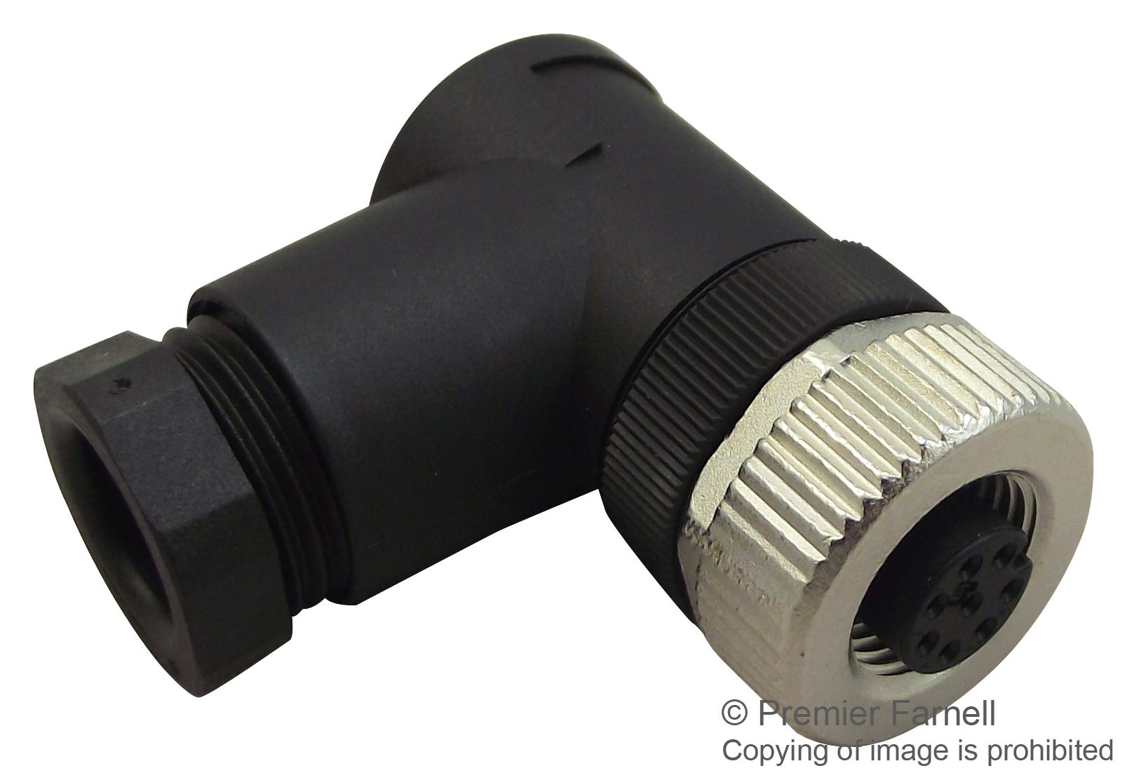 T4112001041-000 SENSOR CONNECTOR, M12, RCPT, 4POS TE CONNECTIVITY