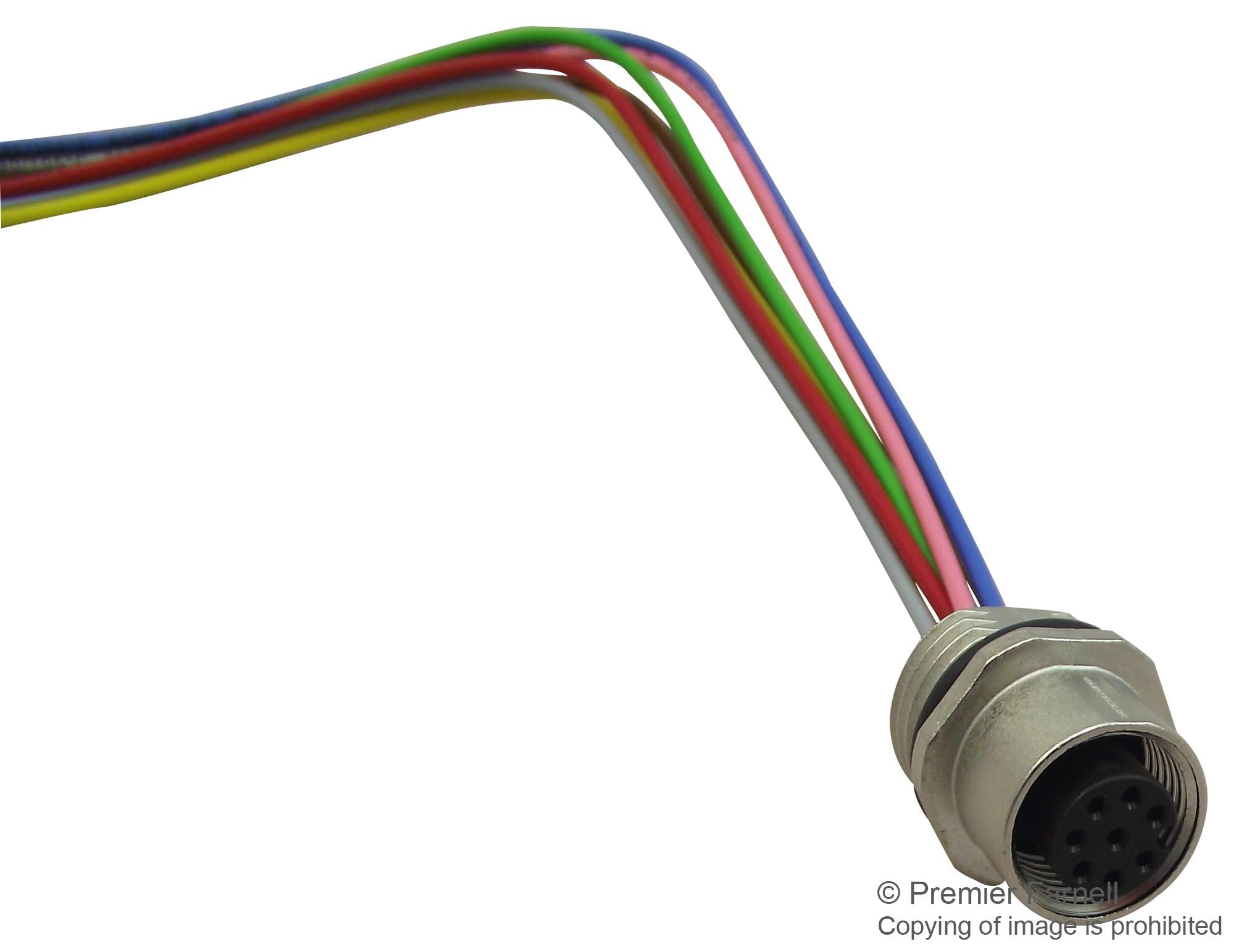 5-2271137-2 SENSOR CONNECTOR, M12, RCPT, 8POS, PANEL TE CONNECTIVITY