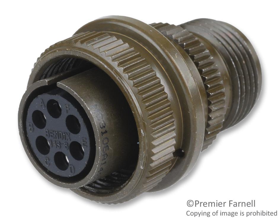 MS3106R10SL-4S CIRCULAR CONNECTOR, PLUG, 10SL-4, CABLE AMPHENOL INDUSTRIAL