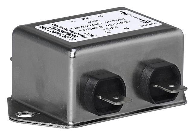 5500.2656.01 POWER LINE FILTER, 1 PHASE, 20A, 250VAC SCHURTER