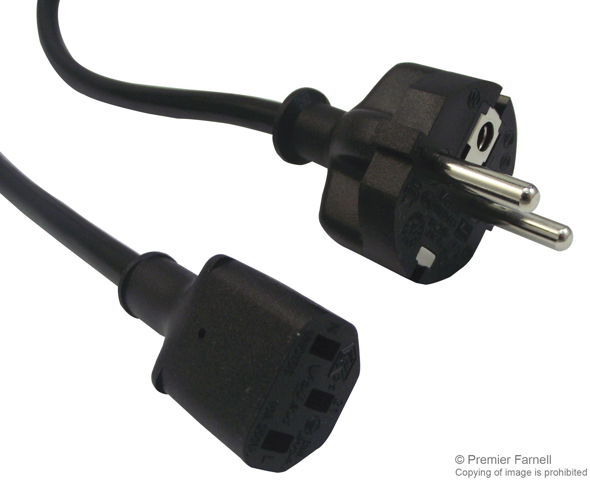 GW-85011 POWER CORD, CEE 7/7 PLUG-IEC C13, 2M MULTICOMP PRO