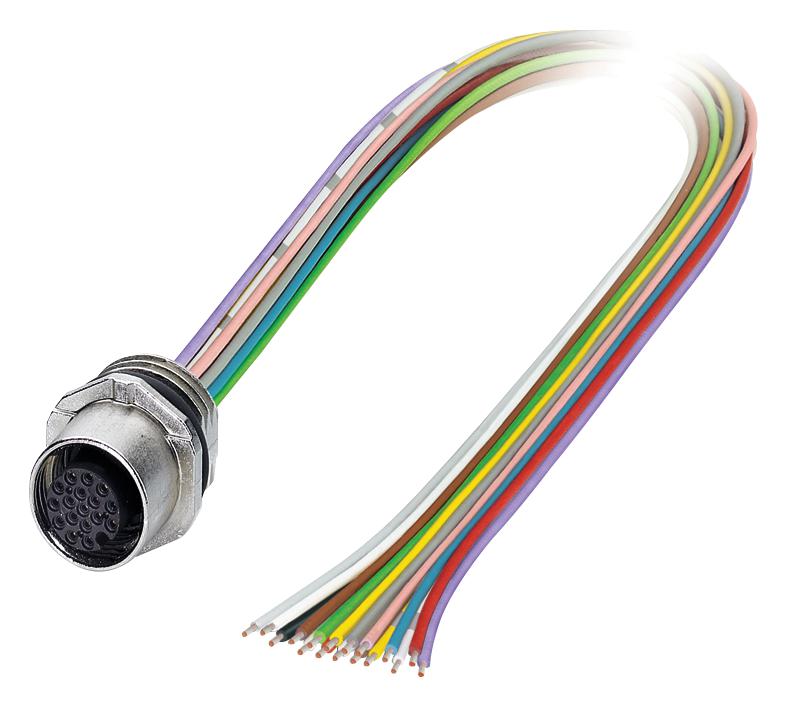 SACC-E-M12FS-17CON-M16/0,5 VA SENSOR CORD, 17P, M12 RCPT-FREE END PHOENIX CONTACT