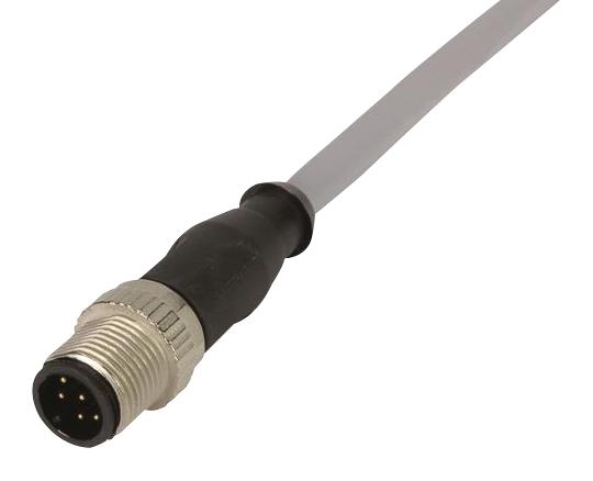 21 34 840 0882 010 SENSOR CORD, 8P, M12 PLUG-FREE END, 1M HARTING