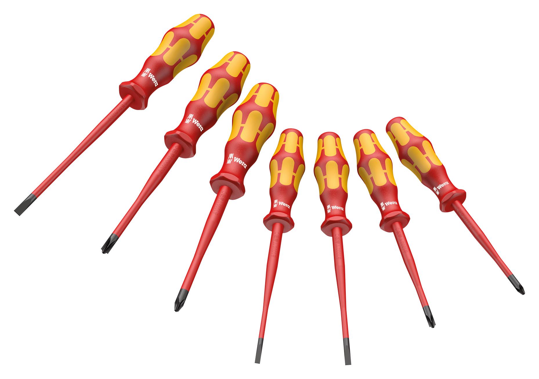 160 ISS/7 SAFETY SCREWDRIVER SET, 7PCS WERA