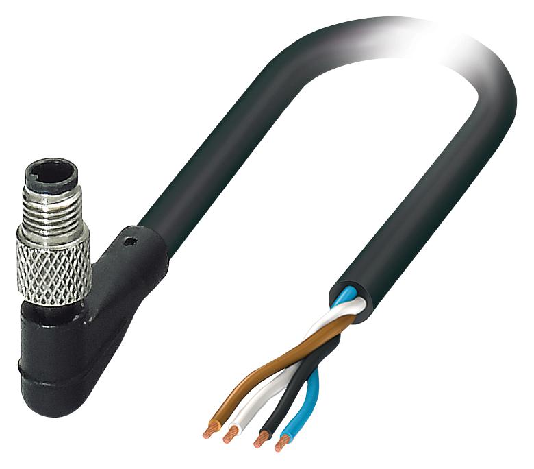 SAC-4P-M5MR/ 3,0-PUR SENSOR CORD, 4P, M5 PLUG-FREE END, 3M PHOENIX CONTACT