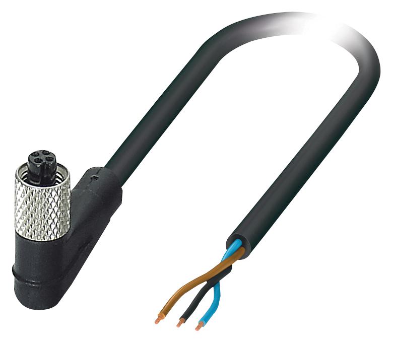 SAC-3P- 5,0-PUR/M5FR SENSOR CORD, 3P, M5 RCPT-FREE END, 5M PHOENIX CONTACT