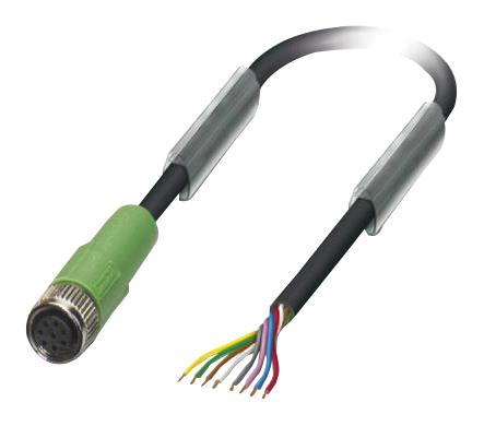 SAC-8P-10,0-PUR/M 8FS SENSOR CORD, 8P, M8 RCPT-FREE END, 10M PHOENIX CONTACT