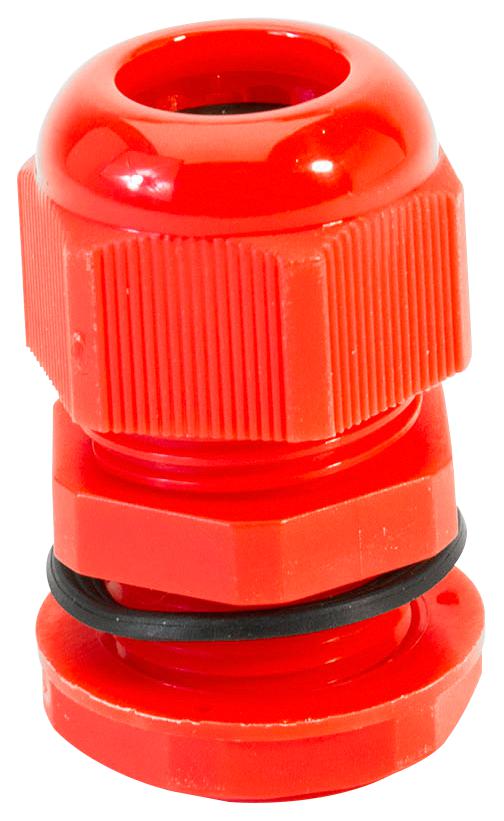 NGM20S-RED CABLE GLAND, NYLON 6.6, 6MM-12MM, RED HELLERMANNTYTON