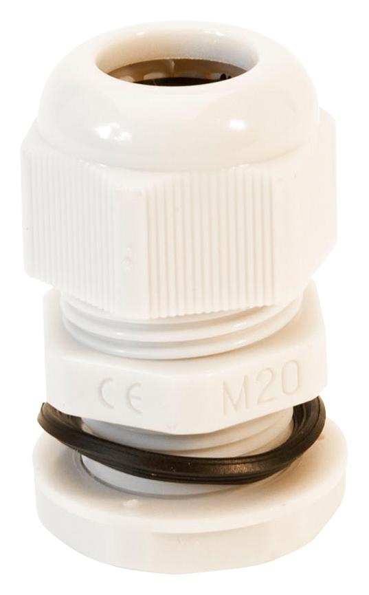 NGM32-WH CABLE GLAND, NYLON 6.6, 18MM-25MM, WHT HELLERMANNTYTON