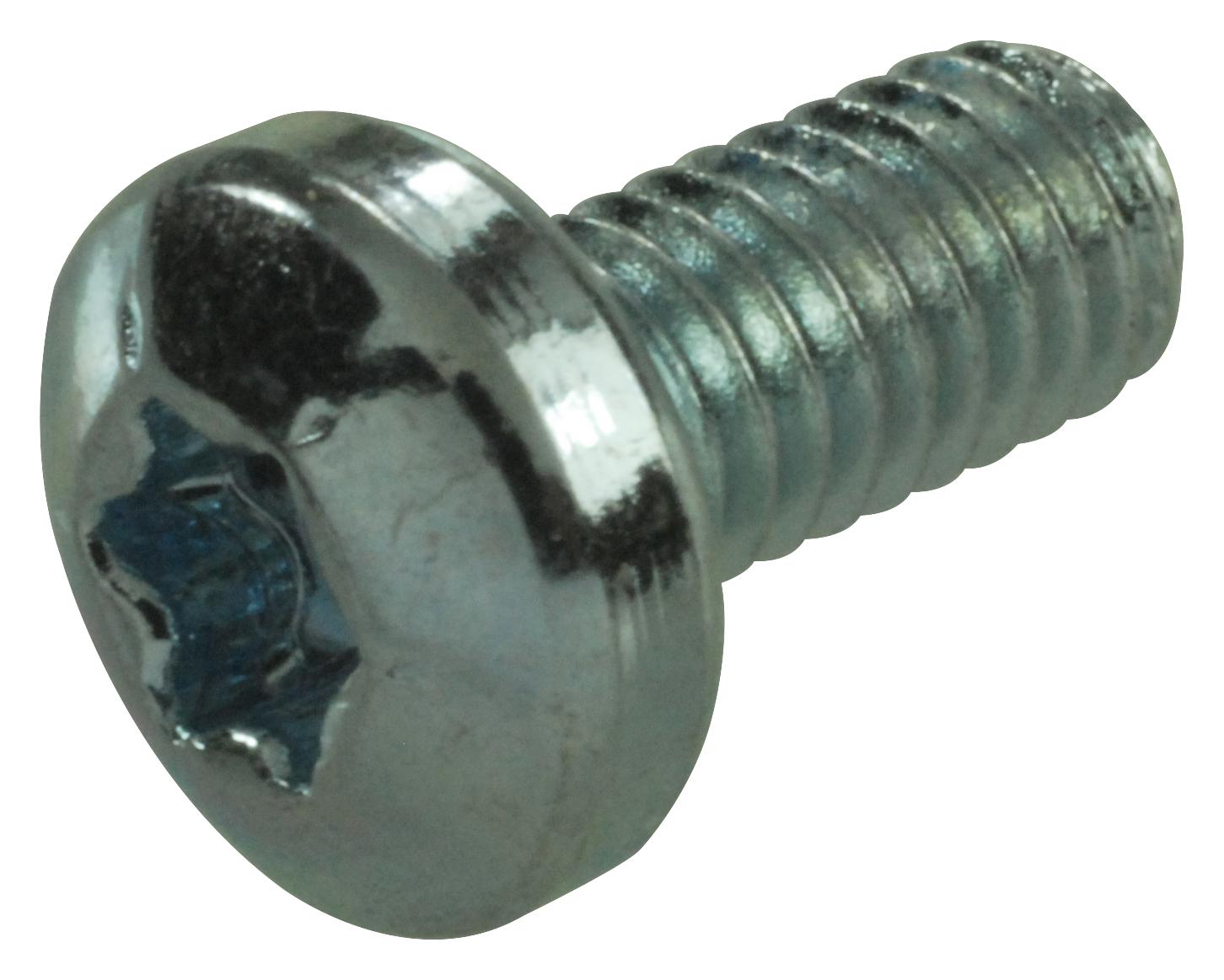 M3 6 PTSTMC Z100 SCREW, STEEL, BZP, 6MM, M3, PK100 TR FASTENINGS