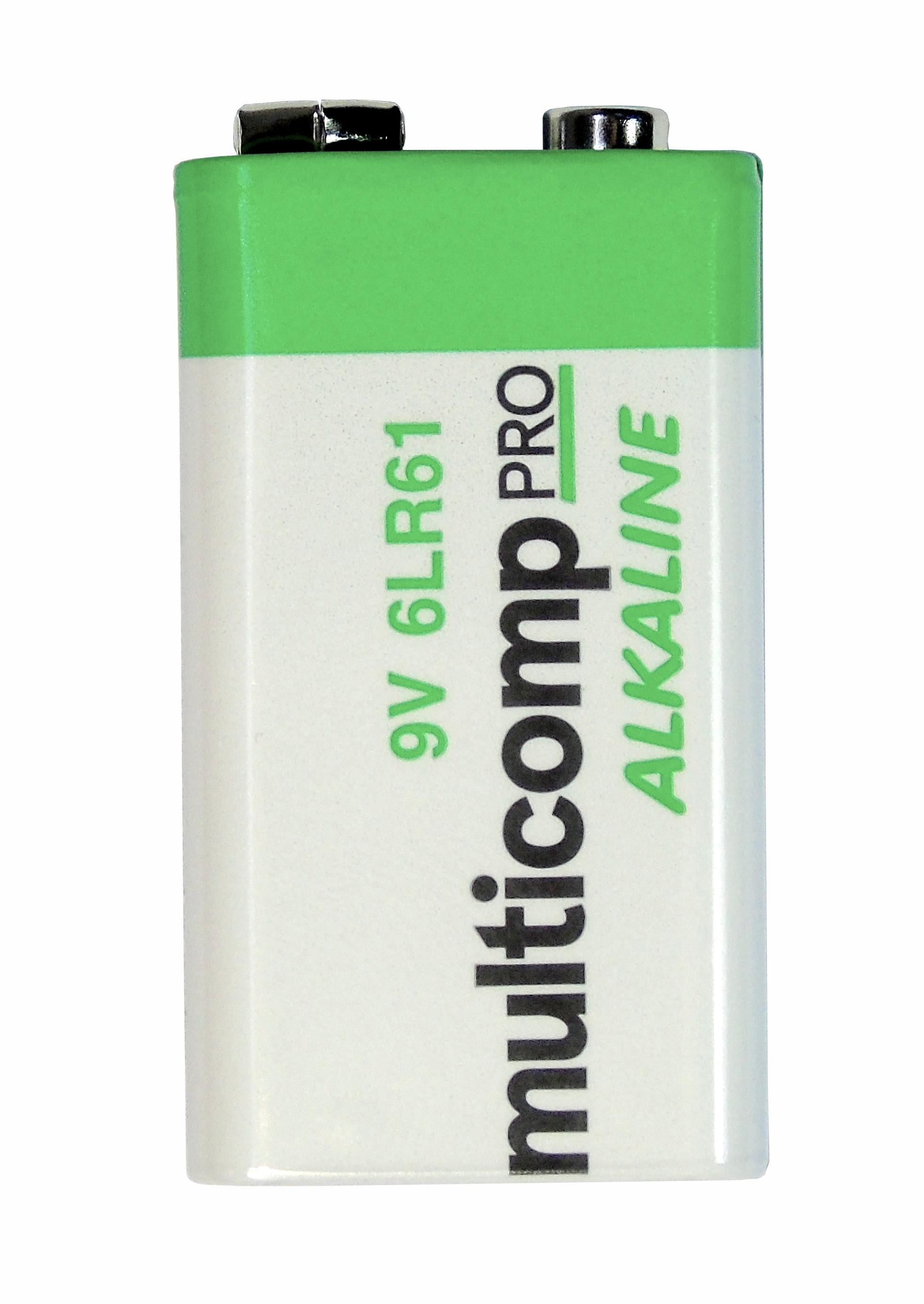 PSG91114 ALKALINE BATTERY, 9V, PP3, 1PK MULTICOMP PRO