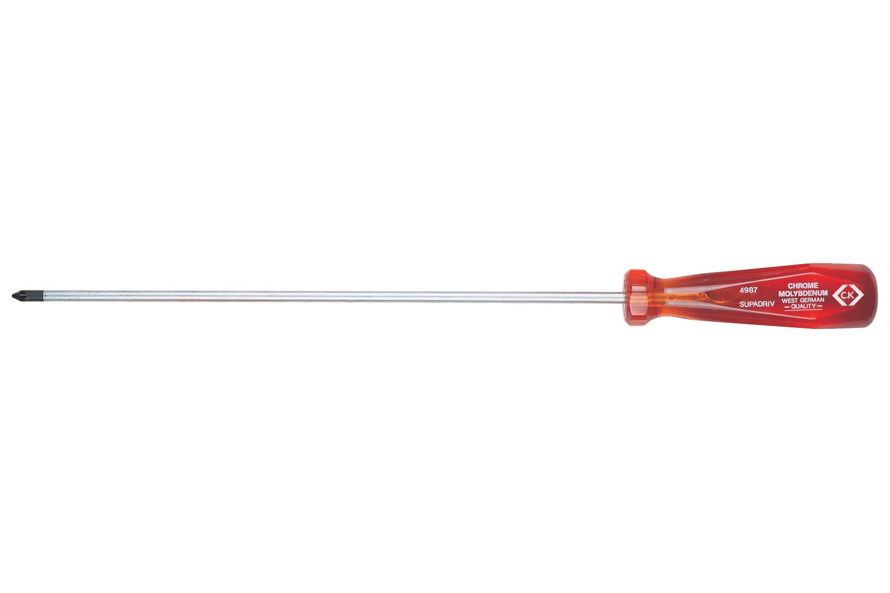 T4987 1 SCREWDRIVER, POZI, 250MM, PZ1 CK TOOLS