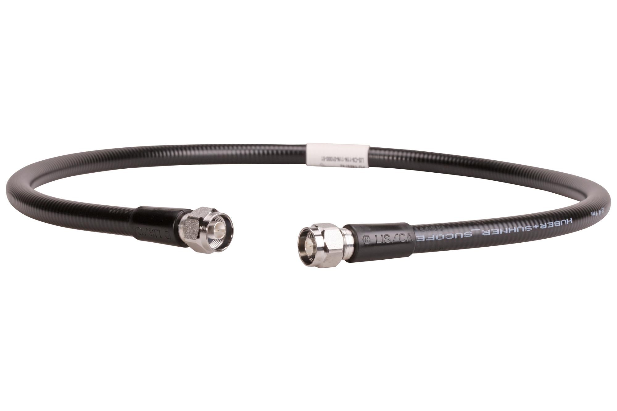 LIS-C7-11N-11N-01000-51 RF COAXIAL, N STRAIGHT PLUG, BLK, 1M HUBER+SUHNER