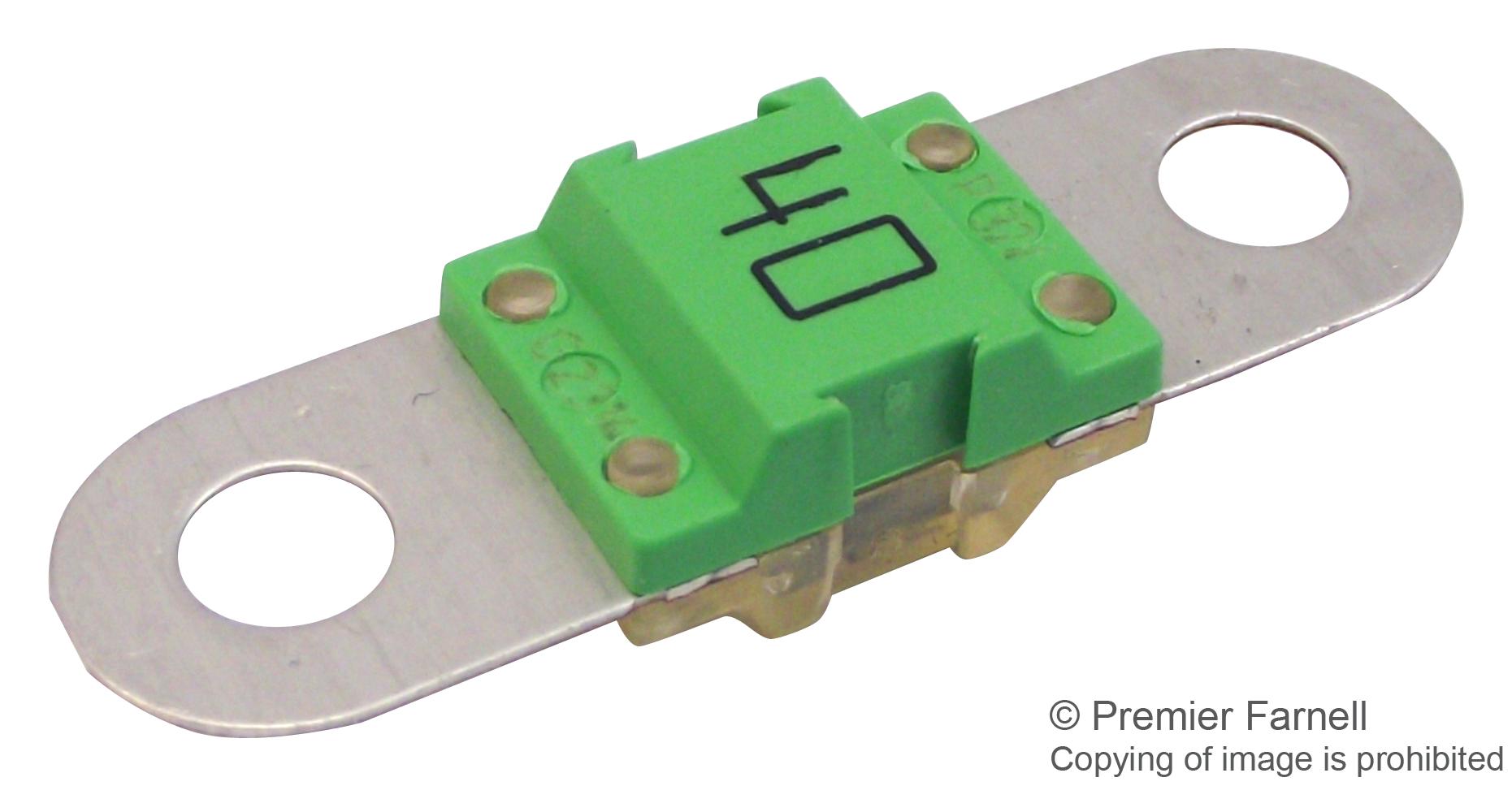 153.5631.5401 BOLT-ON FUSE, SLOW BLOW, 40A, 32V LITTELFUSE