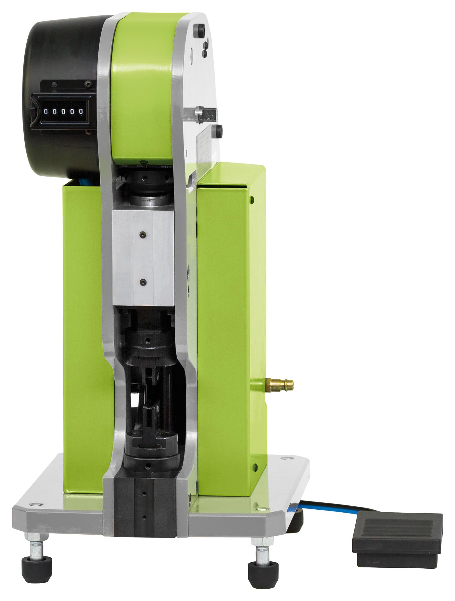 636 025-6 TABLETOP CRIMP MACHINE, W/ SLIDING TRAY RENNSTEIG