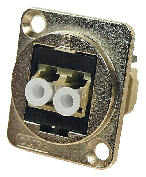 CP30214M LC DUPLEX MM ADAPTER, CSK HOLE, BLACK CLIFF ELECTRONIC COMPONENTS