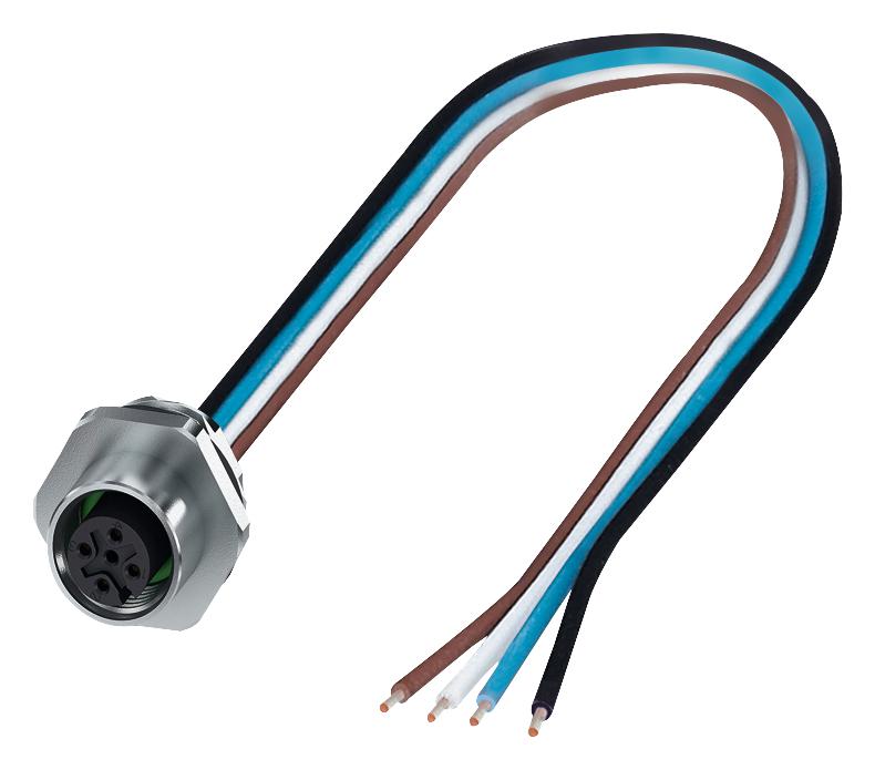 1411568 SENSOR CORD, 4P, SKT-FREE END, 0.5M PHOENIX CONTACT
