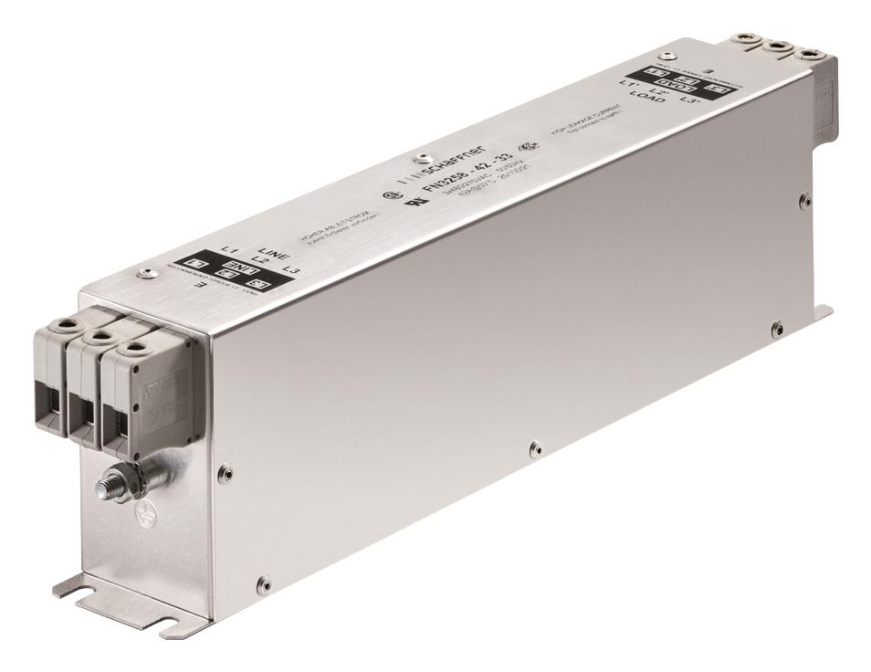 FN3258H-16-44 POWER LINE FILTER, 3 PHASE, 16A, 0.033A SCHAFFNER