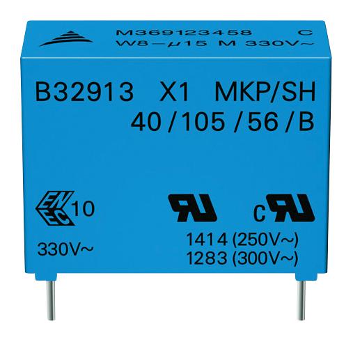 B32914A3105K000 CAP, 1µF, 10%, PP EPCOS