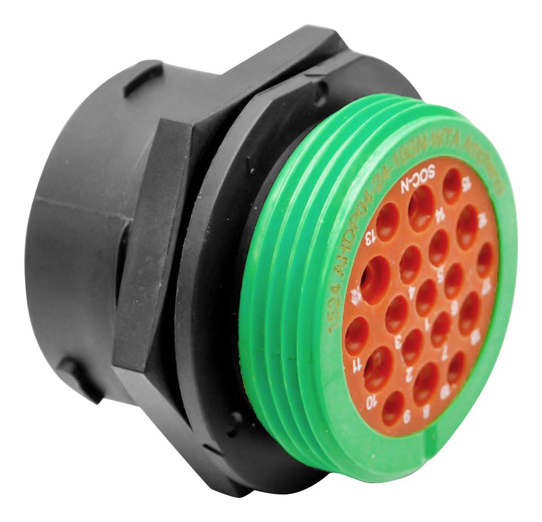 AHDP04-24-19SN-WTA INDUSTRIAL CIRCULAR, RCPT, 19POS, FLANGE AMPHENOL SINE/TUCHEL