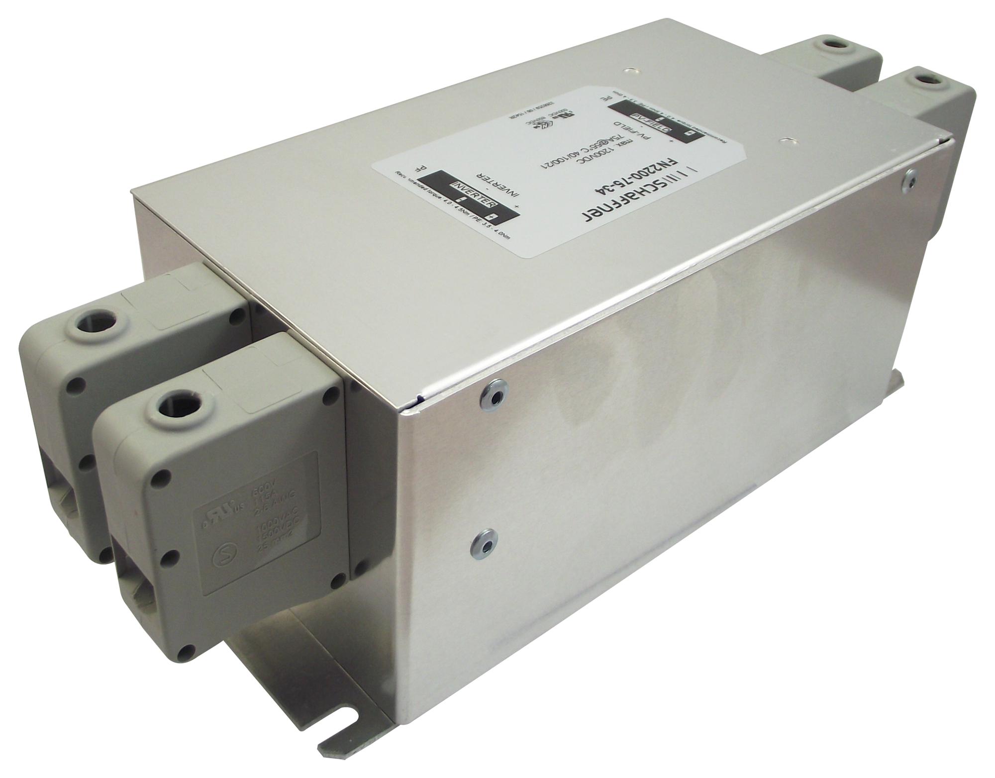 FN2200B-150-40 POWER LINE FILTER, EMI/RFI, 150A, 1.2KV SCHAFFNER