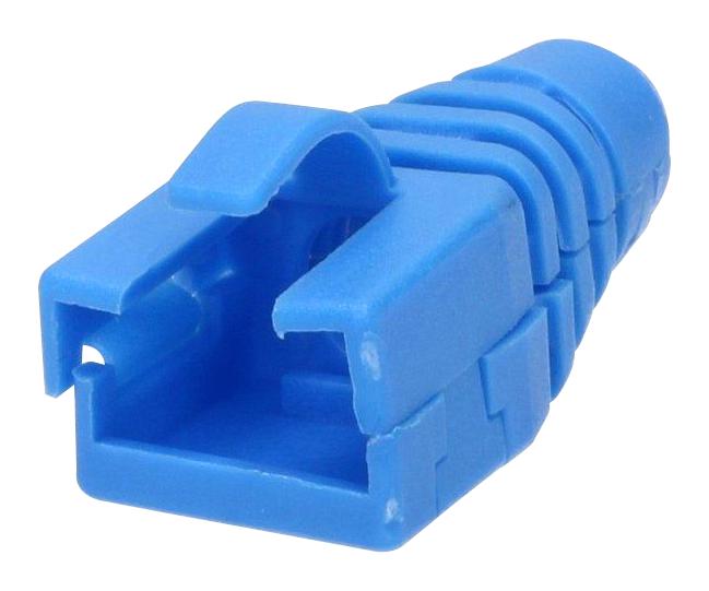 RJ45SRB-RET-B STRAIN RELIEF BOOT, RJ45 CONN, BLUE,PK10 MH CONNECTORS
