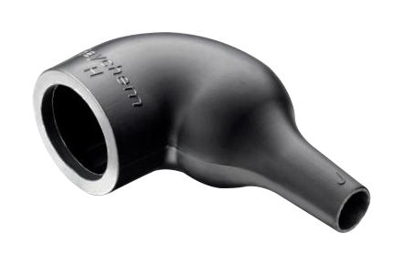 222K132-25L-0 HEAT SHRINK BOOT, R/A LIPPED, 30MM, BLK RAYCHEM - TE CONNECTIVITY