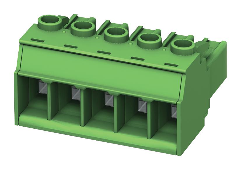 PC 5/ 6-ST1-7,62 TERMINAL BLOCK, PLUGGABLE, 6POS, 8AWG PHOENIX CONTACT