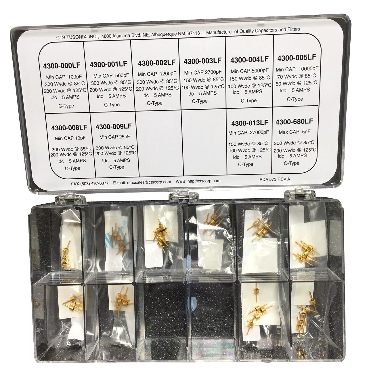 4300-900 FILTER KIT, C-TYPE, SOLDER MNT TUSONIX