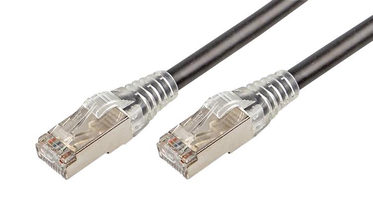 SGPZ2BK PATCH CABLE, RJ45, CAT6A, 2M, BLACK TUK