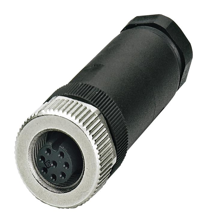 1410665 SENSOR CONNECTOR, M12, RCPT, 8POS PHOENIX CONTACT