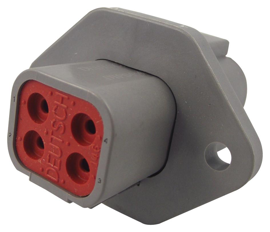 DTP04-4P-L012 AUTOMOTIVE HOUSING, RCPT, 4POS, 25A DEUTSCH - TE CONNECTIVITY
