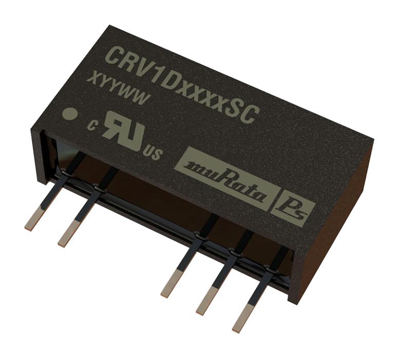 CRV1D0512SC DC-DC CONVERTER, 2 O/P, 1W MURATA POWER SOLUTIONS