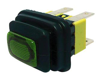 MCPS-5-210-PLBG-SC PB SWITCH, DPST, GRN, 250V, QUICKCONNECT MULTICOMP PRO