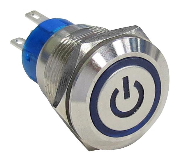 AV1910P624Q04 VANDAL RESISTANT SW, SPST, 3A, 250VAC ALCOSWITCH - TE CONNECTIVITY