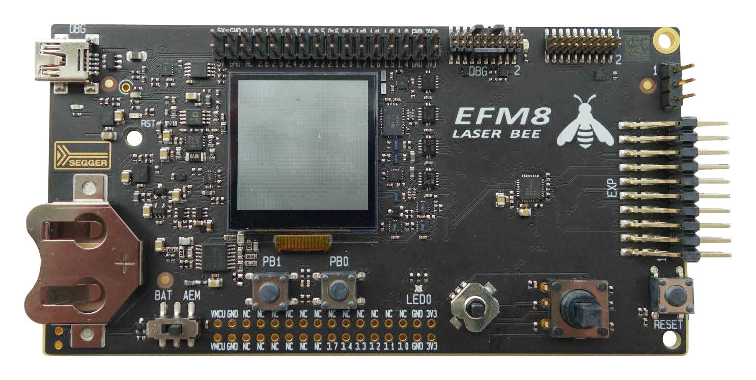 SLSTK2030A EVALUATION BOARD, LASER BEE MCU SILICON LABS