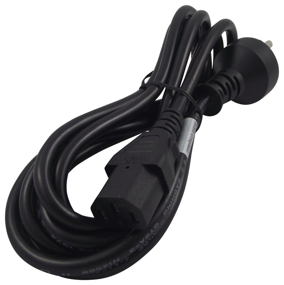 2108H POWER CORD, DANISH PLUG/IEC C13, 2.5M VOLEX